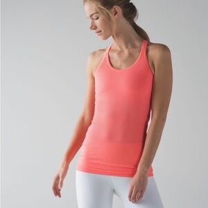 Lululemon Ebb To Street Tank Size 4 Heathered Grapefruit